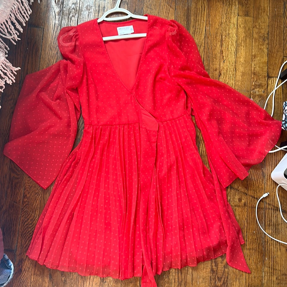 Red flattering dress